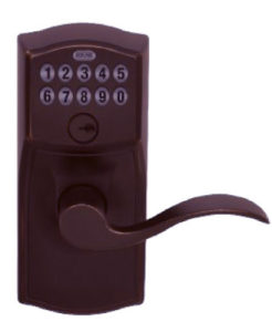 Schlage Accent Lever Electronic Lockset -Aged Bronze