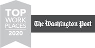washington post top work places logo - gray