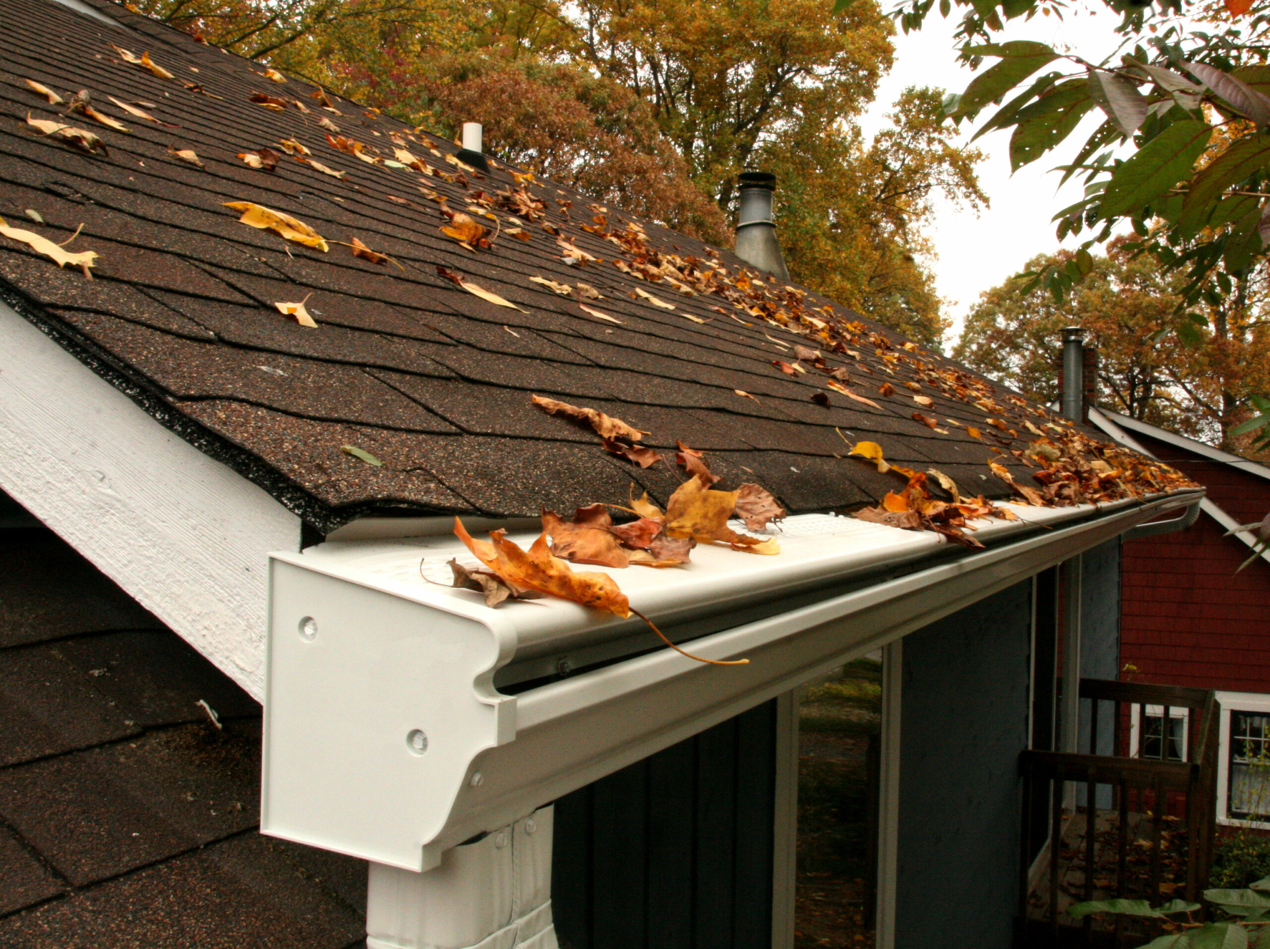 White gutters in Bowie, MD