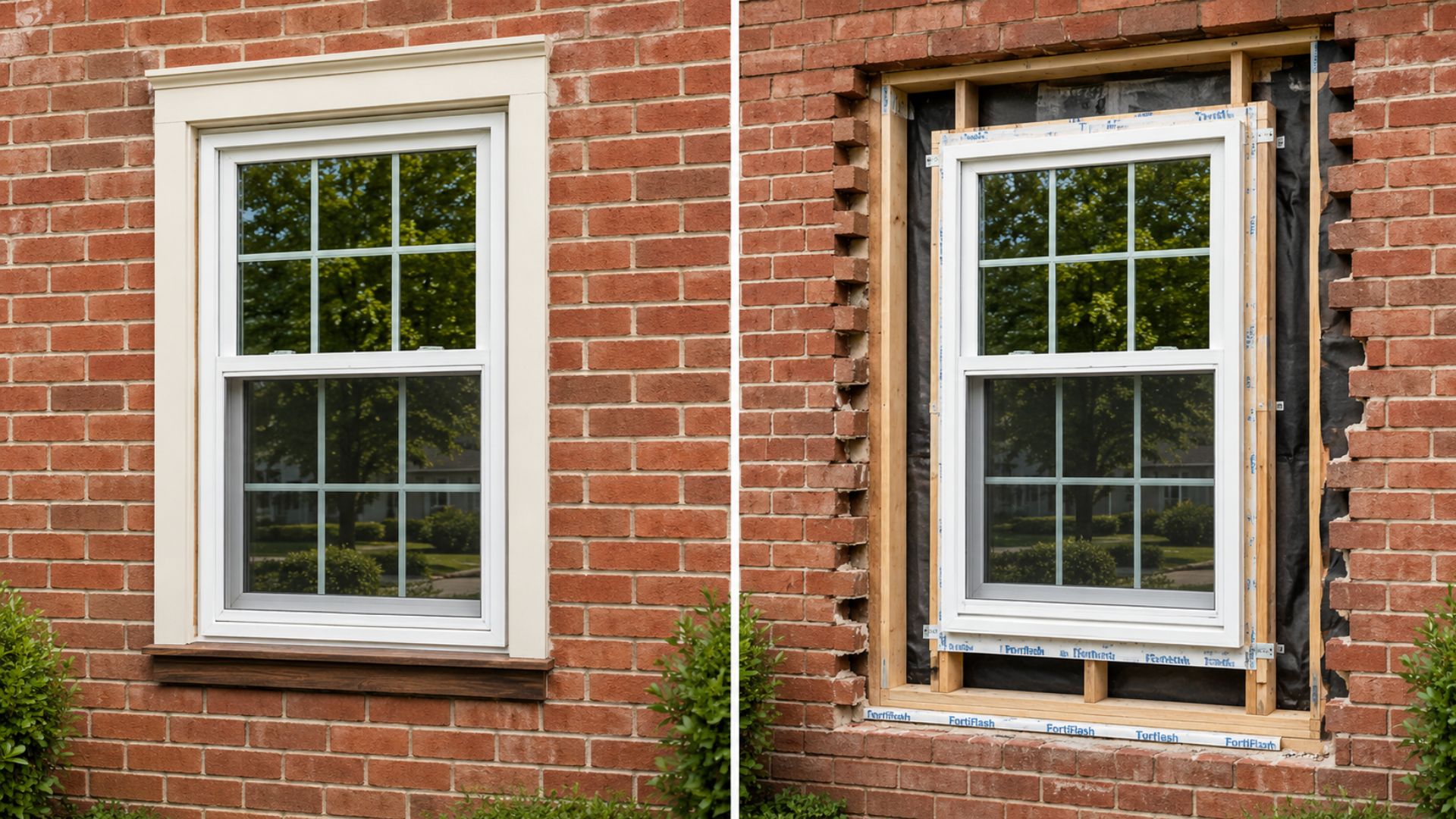 Thompson Creek installer comparing insert window replacement versus full-frame window replacement on a Mid-Atlantic home